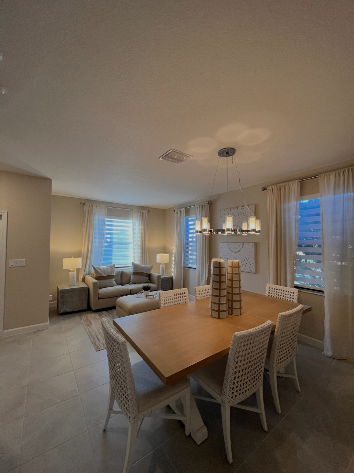 Open concept living room interior painting Tampa - Premier Contractors FL