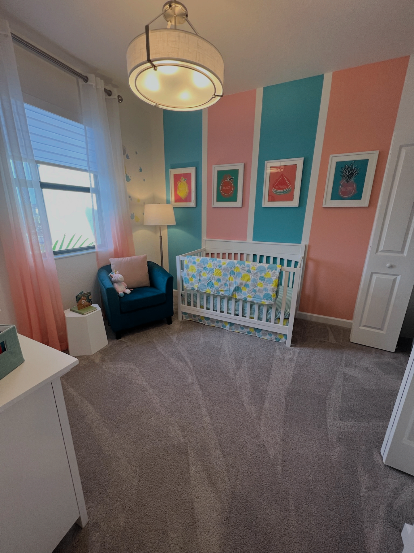Colorful nursery interior painting Tampa - Premier Contractors FL